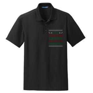 Funny Christmas For Ugly Sweater Party Kids Dry Zone Grid Polo