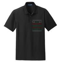 Funny Christmas For Ugly Sweater Party Kids Dry Zone Grid Polo