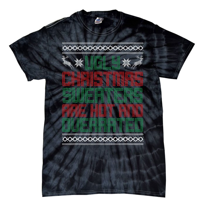 Funny Christmas For Ugly Sweater Party Kids Tie-Dye T-Shirt