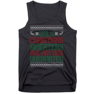 Funny Christmas For Ugly Sweater Party Kids Tank Top