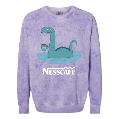 Funny Coffees For - Funny Loch Ness Monster Colorblast Crewneck Sweatshirt