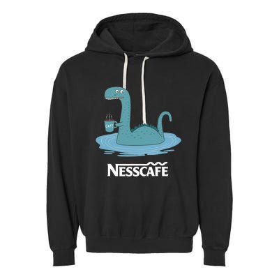 Funny Coffees For - Funny Loch Ness Monster Garment-Dyed Fleece Hoodie