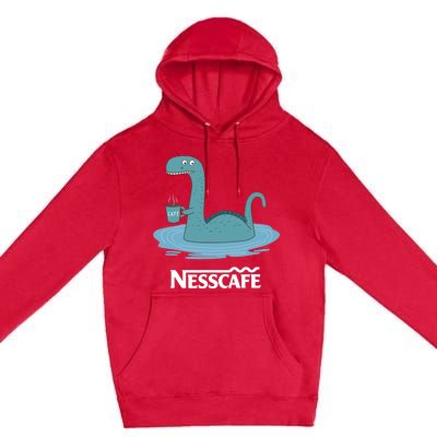 Funny Coffees For - Funny Loch Ness Monster Premium Pullover Hoodie