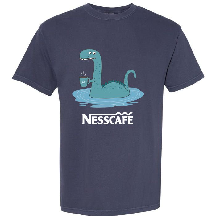 Funny Coffees For - Funny Loch Ness Monster Garment-Dyed Heavyweight T-Shirt