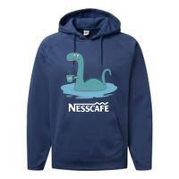 Funny Coffees For - Funny Loch Ness Monster Performance Fleece Hoodie