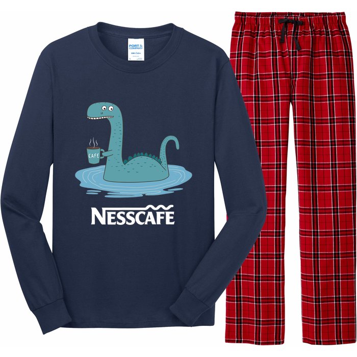 Funny Coffees For - Funny Loch Ness Monster Long Sleeve Pajama Set