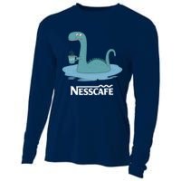 Funny Coffees For - Funny Loch Ness Monster Cooling Performance Long Sleeve Crew