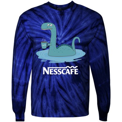 Funny Coffees For - Funny Loch Ness Monster Tie-Dye Long Sleeve Shirt