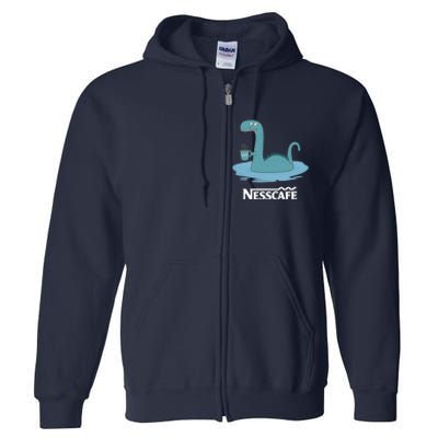 Funny Coffees For - Funny Loch Ness Monster Full Zip Hoodie