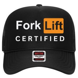 Forklift Certified High Crown Mesh Back Trucker Hat