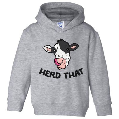 Funny Cow Farming Cow Farmer Herd That Toddler Hoodie