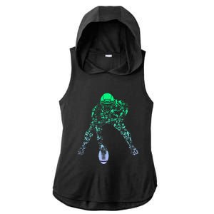 Football Center For Football Player Boy Football Ladies PosiCharge Tri-Blend Wicking Draft Hoodie Tank