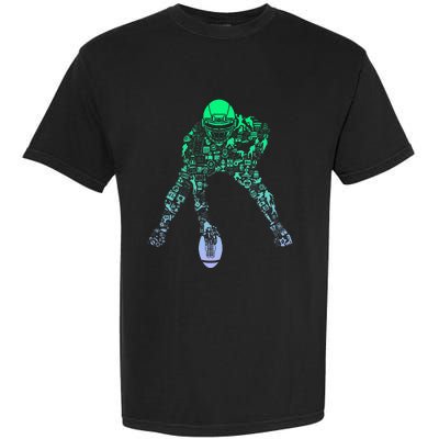 Football Center For Football Player Boy Football Garment-Dyed Heavyweight T-Shirt