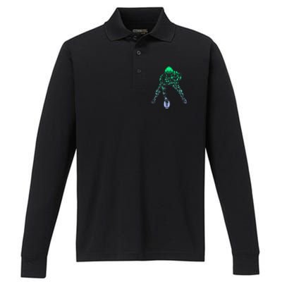 Football Center For Football Player Boy Football Performance Long Sleeve Polo