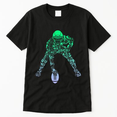 Football Center For Football Player Boy Football Tall T-Shirt