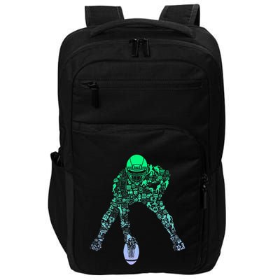Football Center For Football Player Boy Football Impact Tech Backpack