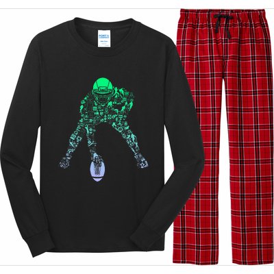 Football Center For Football Player Boy Football Long Sleeve Pajama Set