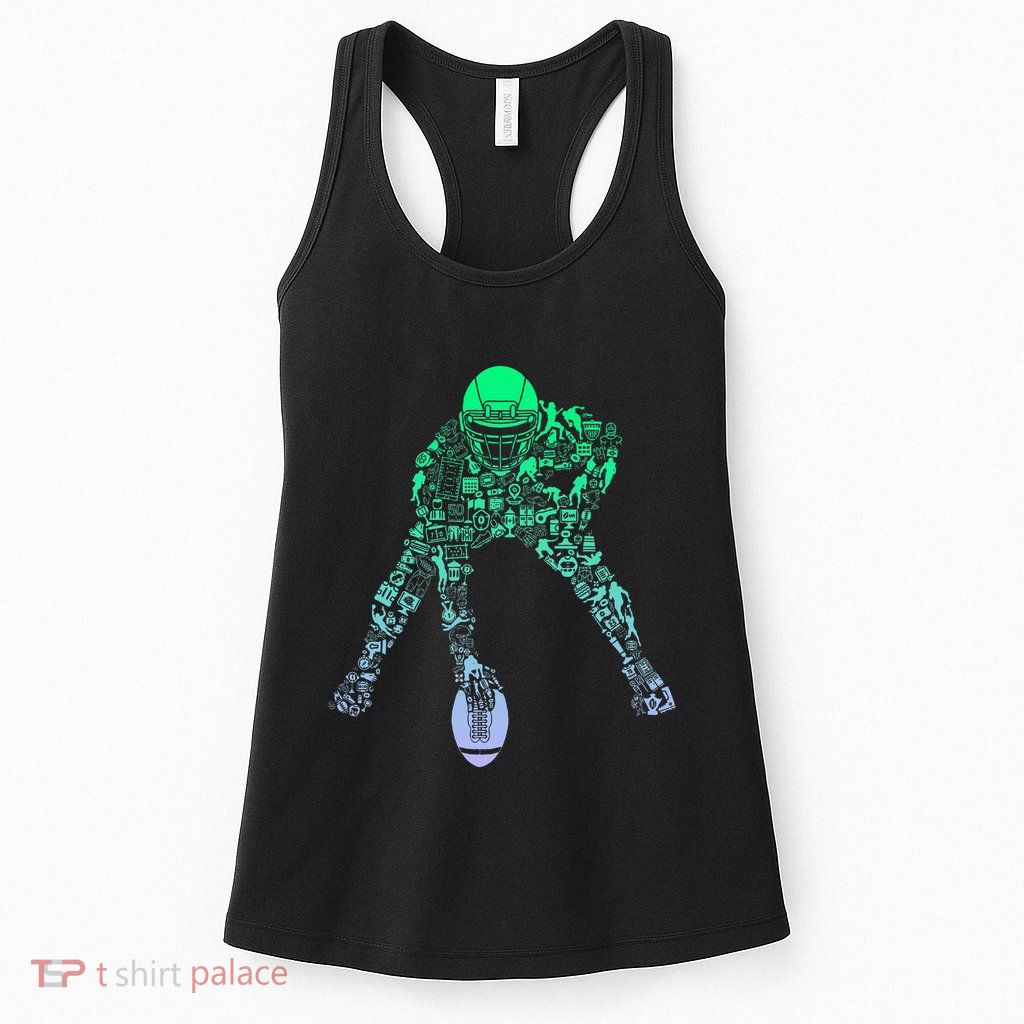 Football Center For Football Player Boy Football Womens Tank Top