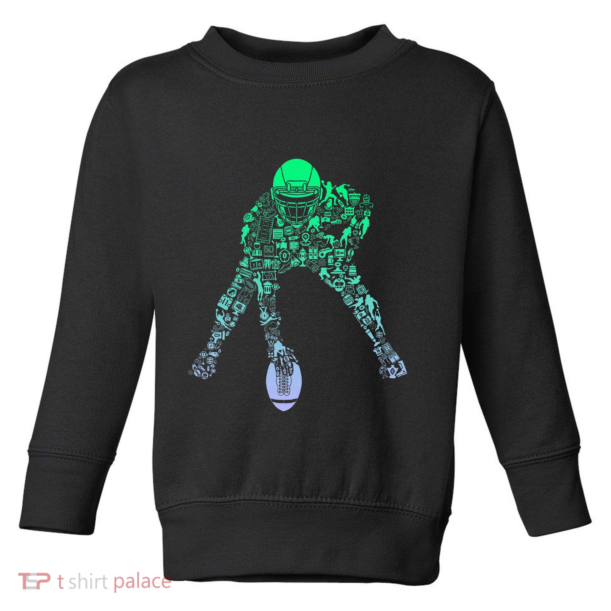 Football Center For Football Player Boy Football Toddler Sweatshirt