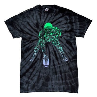 Football Center For Football Player Boy Football Tie-Dye T-Shirt