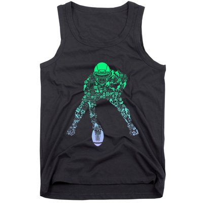 Football Center For Football Player Boy Football Tank Top