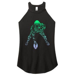 Football Center For Football Player Boy Football Women's Perfect Tri Rocker Tank