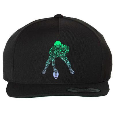 Football Center For Football Player Boy Football Wool Snapback Cap