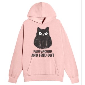 Funny Cat Fluff Around And Find Out Women Men Urban Pullover Hoodie