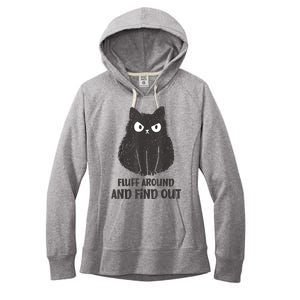 Funny Cat Fluff Around And Find Out Women Men Women's Fleece Hoodie