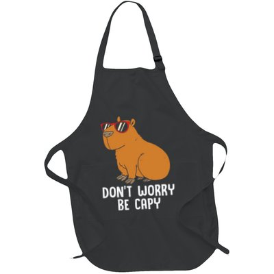 Funny Capybara For Dont Be Worry Be Capy Full-Length Apron With Pockets