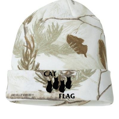 Funny Cat Flag Hardcore Music Parody Kati Licensed 12" Camo Beanie