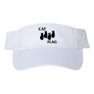 Funny Cat Flag Hardcore Music Parody Valucap Bio-Washed Visor