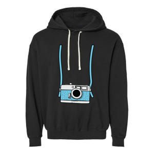 Fake Camera Fake Tourist Fun Vacation Gift Design Idea Garment-Dyed Fleece Hoodie