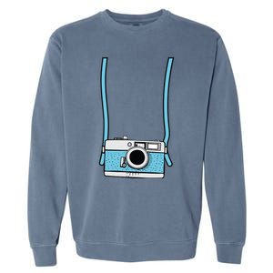 Fake Camera Fake Tourist Fun Vacation Gift Design Idea Garment-Dyed Sweatshirt