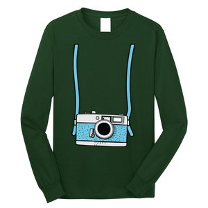 Fake Camera Fake Tourist Fun Vacation Gift Design Idea Long Sleeve Shirt