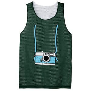 Fake Camera Fake Tourist Fun Vacation Gift Design Idea Mesh Reversible Basketball Jersey Tank