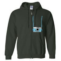 Fake Camera Fake Tourist Fun Vacation Gift Design Idea Full Zip Hoodie