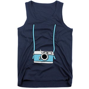 Fake Camera Fake Tourist Fun Vacation Gift Design Idea Tank Top