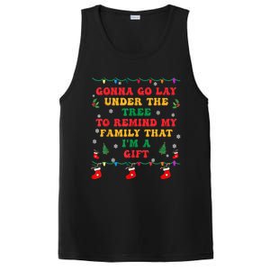 Funny Christmas Family Xmas Pajamas Being Related To Me Gift PosiCharge Competitor Tank