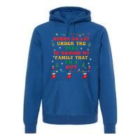 Funny Christmas Family Xmas Pajamas Being Related To Me Gift Premium Hoodie