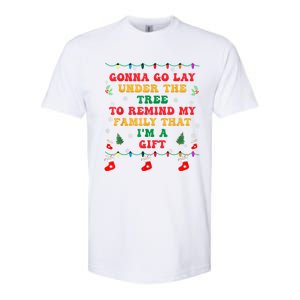 Funny Christmas Family Xmas Pajamas Being Related To Me Gift Softstyle CVC T-Shirt