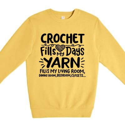 Funny Crochet Premium Crewneck Sweatshirt