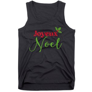 French Christmas French Merry Christmas Tank Top Tank Top