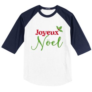 French Christmas French Merry Christmas Tank Top Baseball Sleeve Shirt