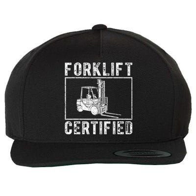 Forklift Certified Wool Snapback Cap