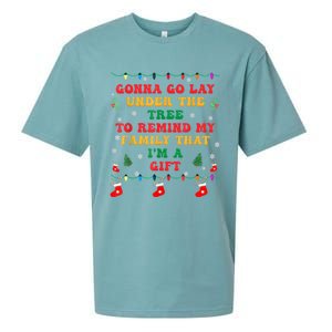 Funny Christmas Family Xmas Pajamas Being Related To Me Funny Gift Sueded Cloud Jersey T-Shirt