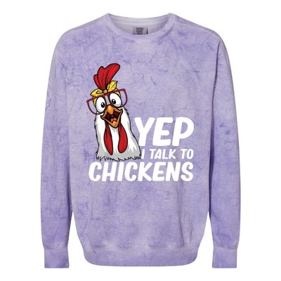 Funny Chicken For Men Women Crazy Chicken Farmer Lovers Colorblast Crewneck Sweatshirt