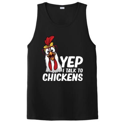 Funny Chicken For Men Women Crazy Chicken Farmer Lovers PosiCharge Competitor Tank