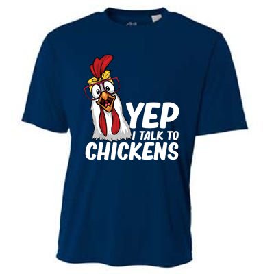 Funny Chicken For Men Women Crazy Chicken Farmer Lovers Cooling Performance Crew T-Shirt