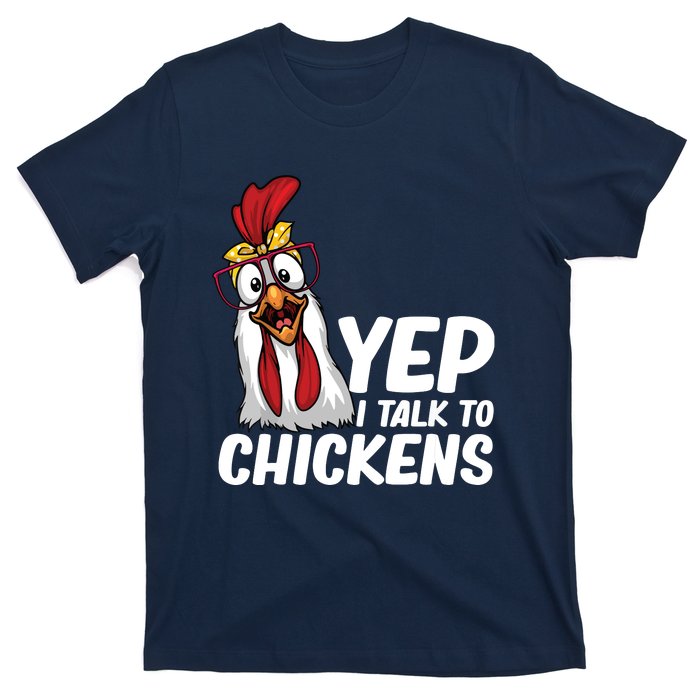 Funny Chicken For Men Women Crazy Chicken Farmer Lovers T-Shirt